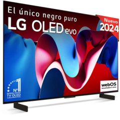 Televisor LG 4K OLED evo AI C4 OLED42C45LA 42'/ Ultra HD 4K/ Smart TV/ WiFi