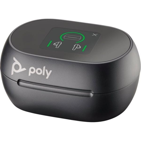 Auriculares Bluetooth Poly Voyager Free 60+ UC M con estuche de carga + Adaptador BT700/ Autonomía 10h/ Negros