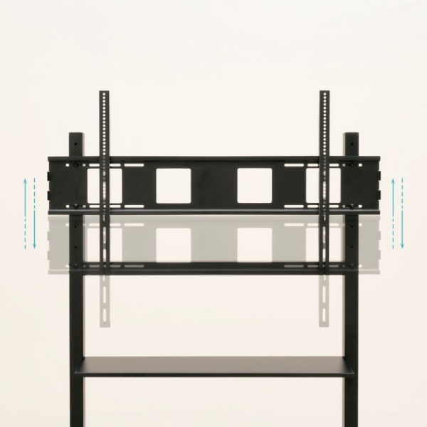 Soporte de Suelo Ajustable con Ruedas TooQ FS20105M-B para TV de 60-105'/ hasta 120kg