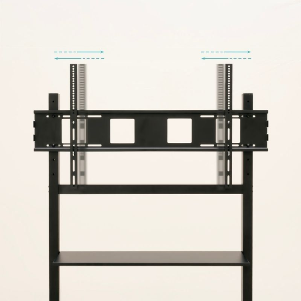 Soporte de Suelo Ajustable con Ruedas TooQ FS20105M-B para TV de 60-105'/ hasta 120kg