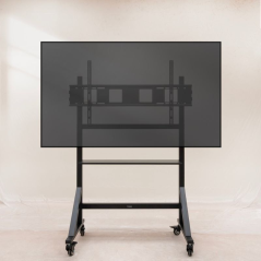 Soporte de Suelo Ajustable con Ruedas TooQ FS20105M-B para TV de 60-105'/ hasta 120kg