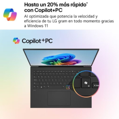 Portátil LG Gram 15Z80T-G.AU88B Ryzen AI 7-350/ 32GB/ 1TB SSD/ 15.6'/ Win11
