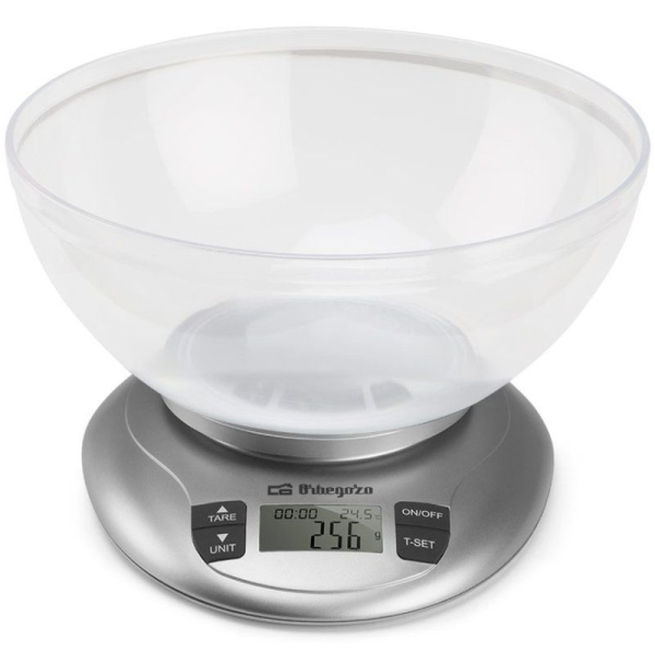 Báscula de Cocina Electrónica Orbegozo PC 2017 A/ hasta 3.5kg/ Plata