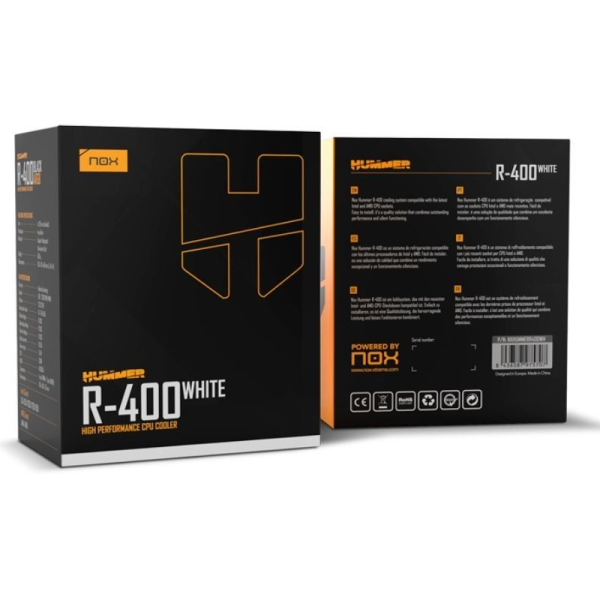 Ventilador con Disipador Nox Hummer R-400/ 12cm