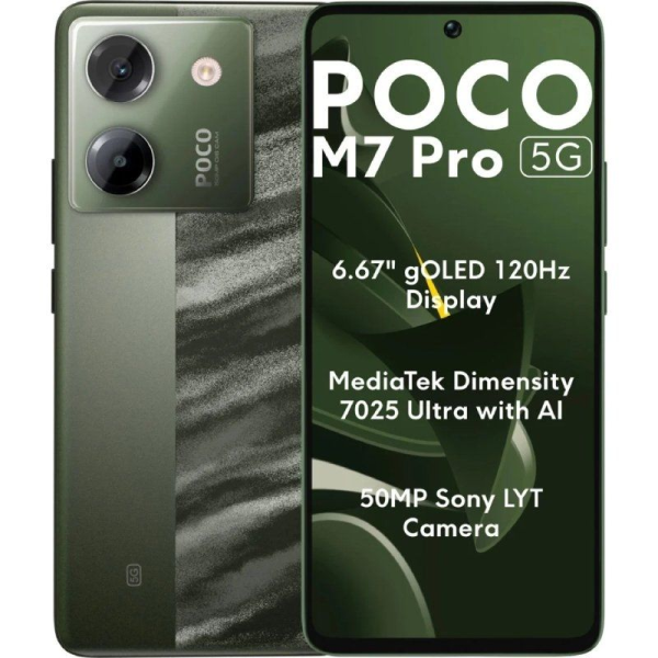 Smartphone Xiaomi POCO M7 Pro 12GB/ 512GB/ 6.67'/ 5G/ Verde