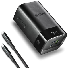 Powerbank 20000mAh NGS TWIX20/ 65W/ Compatible con Portátiles/ Negra