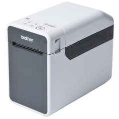 Impresora de Etiquetas y Tickets Brother TD-2125NWB/ Térmica Directa/ Ancho etiqueta 63mm/ USB-RS232C-Bluetooth/ Blanca y Negra
