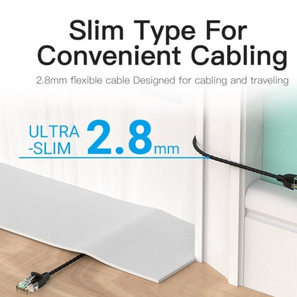 Cable de Red RJ45 UTP Vention IBIBD Cat.6A/ 50cm/ Negro