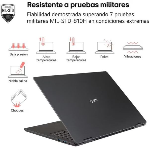 Portátil LG Gram 17Z90T-G.AD88B Intel Core Ultra 7-255H/ 32GB/ 1TB SSD/ 17'/ Win11