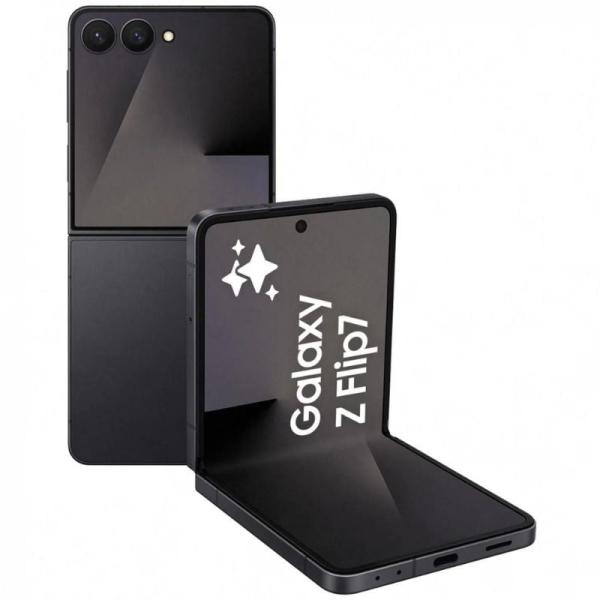 Smartphone Samsung Galaxy Z Flip7 12GB/ 512GB/ 6.9'/ 5G/ Negro Oscuro