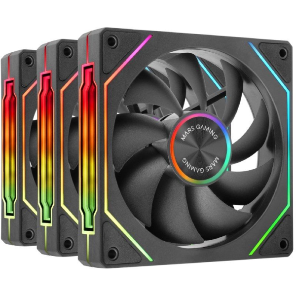Pack 3 Ventiladores Mars Gaming MF-LINKFINITYKIT2/ 12cm/ ARGB
