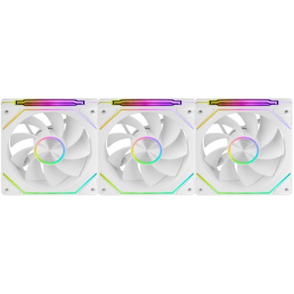 Pack 3 Ventiladores Invertidos Mars Gaming MF-LINKFINITYKIT2R/ 12cm/ ARGB/ Blancos