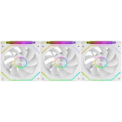 Pack 3 Ventiladores Invertidos Mars Gaming MF-LINKFINITYKIT2R/ 12cm/ ARGB/ Blancos