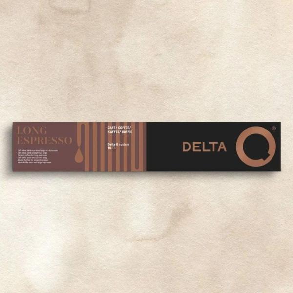 Cápsula Delta Delta Q-Long Espresso para cafeteras Delta/ Caja de 10