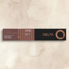 Cápsula Delta Delta Q-Long Espresso para cafeteras Delta/ Caja de 10