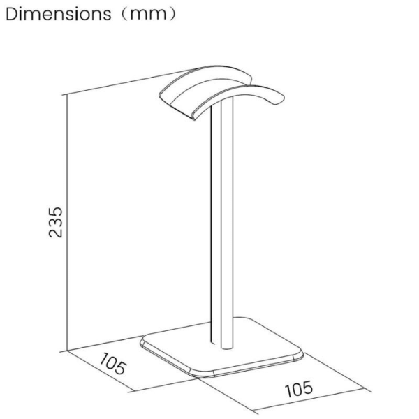 Soporte para Auriculares Aisens HSM001-397