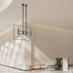 Soporte de Techo Inclinable/ Giratorio/ Nivelable Aisens CT120TLE-395 para TV de 60-120'/ hasta 120kg