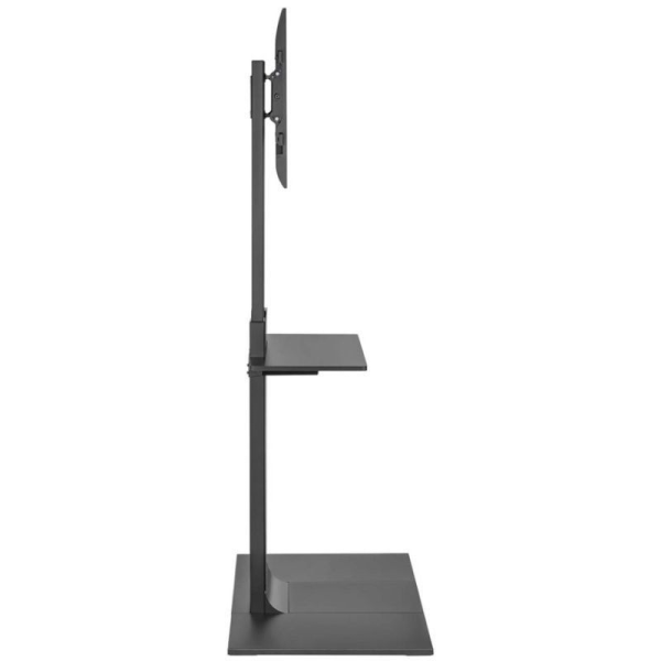 Soporte de Suelo Inclinable/ Giratorio con Bandeja DVD Aisens FT86TSE-399 para TV de 37-86'/ hasta 50kg