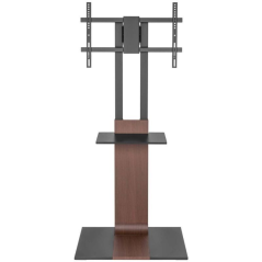 Soporte de Suelo Inclinable/ Giratorio con Bandeja DVD Aisens FT86TSE-401 para TV de 37-86'/ hasta 50kg