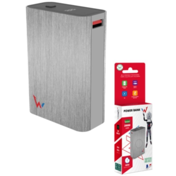 Powerbank 20000mAh Wonder WX20/ 10W/ Plata