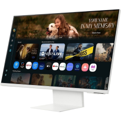 Smart Monitor Samsung M8 M80F S32FM801UU 32'/ 4K/ Multimedia/ Regulable en altura/ Smart TV/ Webcam/ Blanco