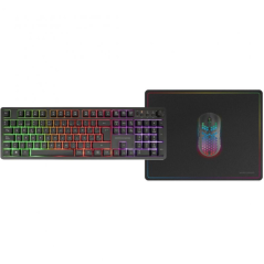 Pack Gaming Mars Gaming MCPWX/ Teclado Inalámbrico + Ratón Inalámbrico + Alfombrilla