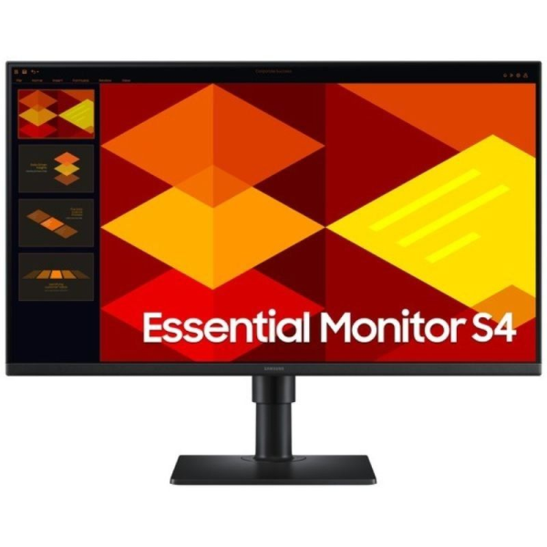 Monitor Samsung Essential Monitor S4 S27D402GAU 27'/ Full HD/ Regulable en altura/ Negro