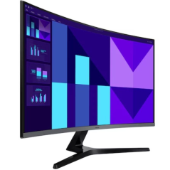 Monitor Profesional Curvo Samsung Essential S3 S39GD S32D396GAU 32'/ Full HD/ Multimedia/ Negro y Plata