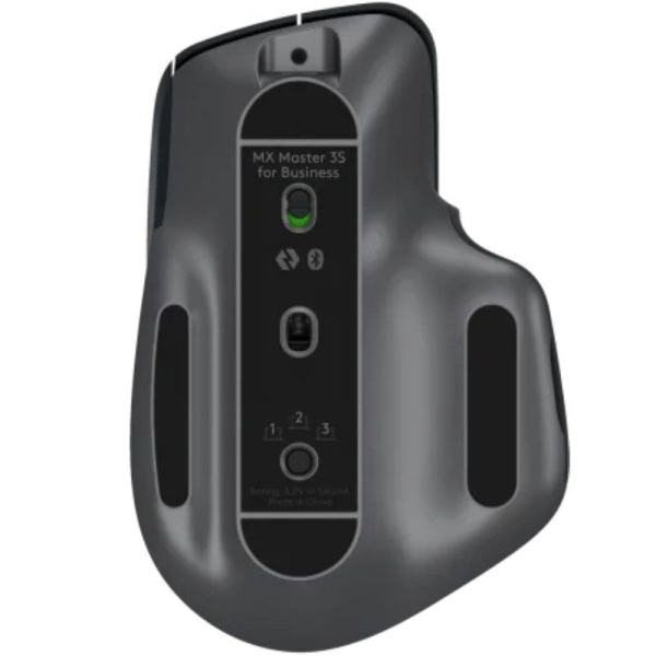 Ratón Ergonómico Inalámbrico por Bluetooth Logitech MX Master 3S For Business/ Batería recargable/ Hasta 8000 DPI/ Grafito