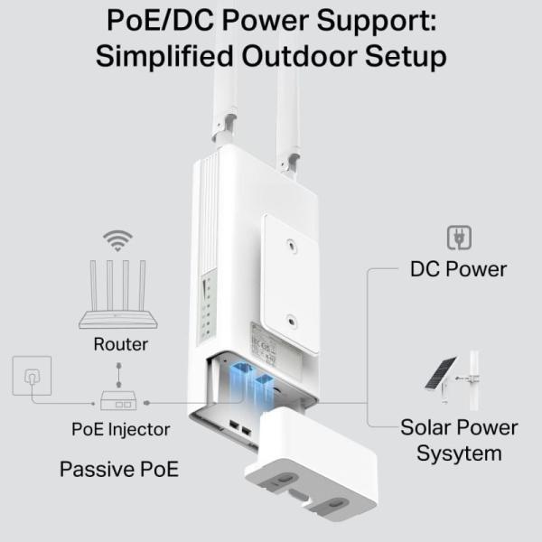Router Inalámbrico 4G TP-Link TL-MR100-Outdoor 300Mbps/ 2.4GHz/ 2 Antenas/ WiFi 802.11 b/g/n