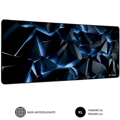 Alfombrilla Subblim Blue Obsidian XL/ 900 x 400 x 3 mm