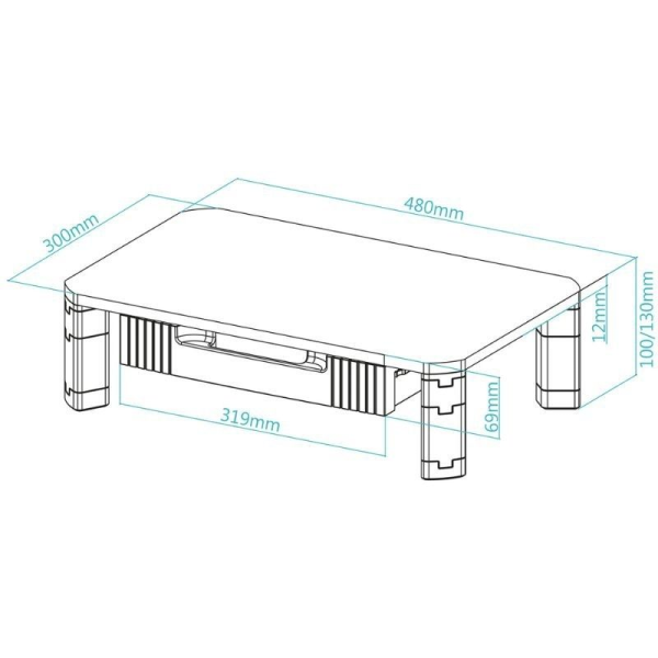 Soporte para Monitor TooQ TQMMPD02/ hasta 20kg