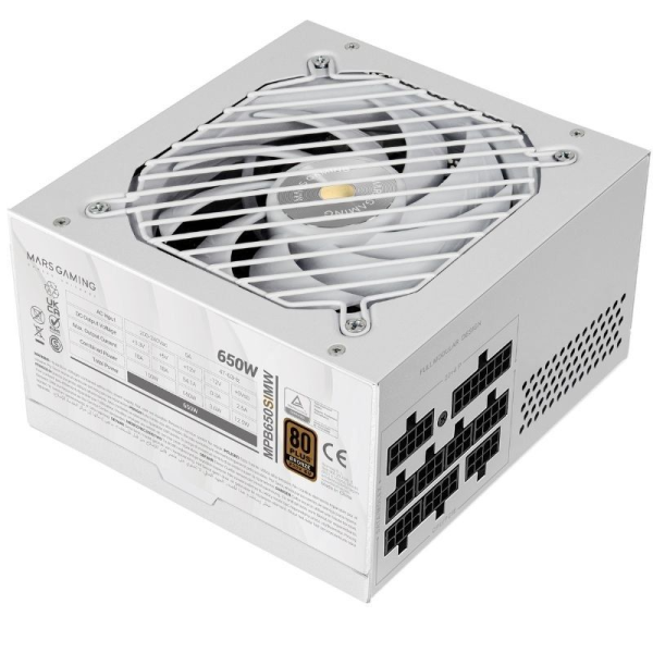 Fuente de Alimentación Mars Gaming MPB650SIM/ 650W/ Ventilador 12cm/ 80 Plus Bronze