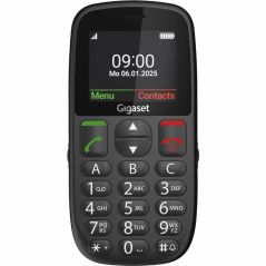 Teléfono Móvil Gigaset GL395 para Personas Mayores/ Negro