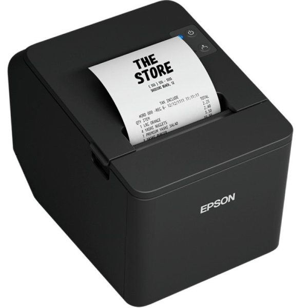 Impresora de Tickets Epson TM-T20IV/ Ancho papel 80mm/ USB-RS232/ Negra