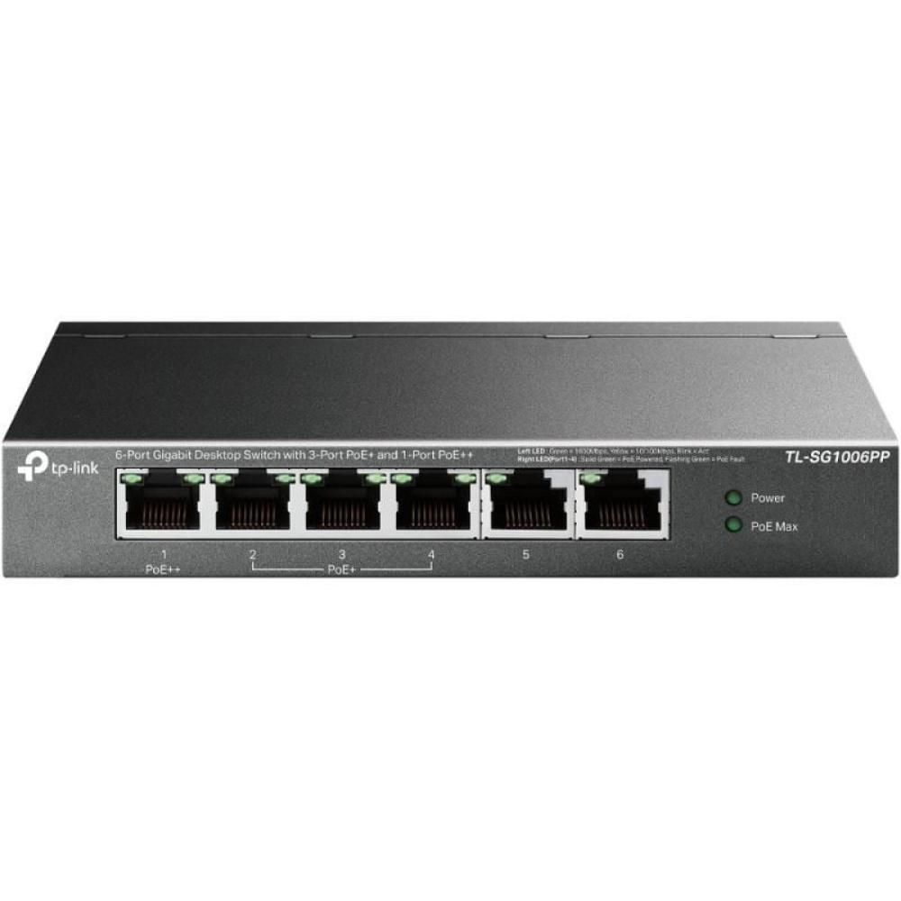 Switch TP-Link TL-SG1006PP 6 Puertos/ RJ-45 10/100/1000/ PoE++
