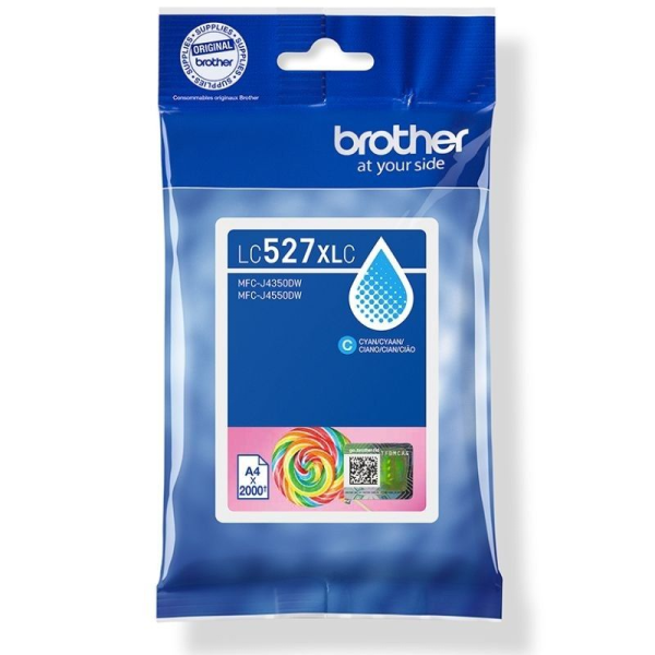 Cartucho de Tinta Original Brother LC527XLC Alta Capacidad/ Cian