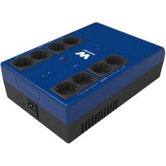 SAI Línea Interactiva Woxter Multibase UPS 800 VA/ 800VA-480W/ 8 Salidas/ Formato Torre