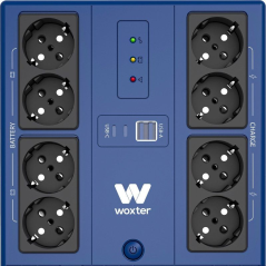 SAI Línea Interactiva Woxter Multibase UPS 800 VA/ 800VA-480W/ 8 Salidas/ Formato Torre