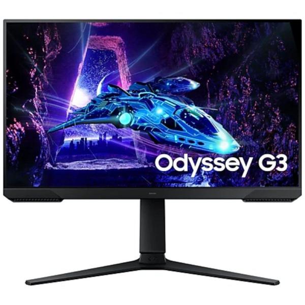 Monitor Gaming Samsung Odyssey G3 S24DG302EU/ 24'/ Full HD/ 1ms/ 180Hz/ VA/ Regulable en altura/ Negro