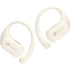 Auriculares Deportivos Bluetooth Leotec Open Air Zenith Sport con estuche de carga/ Autonomía 6.5h/ Beige