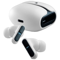 Auriculares Bluetooth Leotec TWS Gaming Nebula Fit con estuche de carga/ Autonomía 7.5h/ Blancos