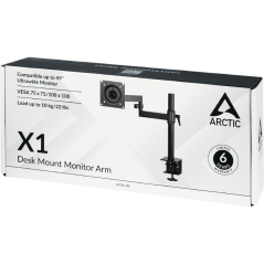 Soporte de Mesa para Monitor Arctic X1/ Giratorio/ Inclinable/ hasta 10kg