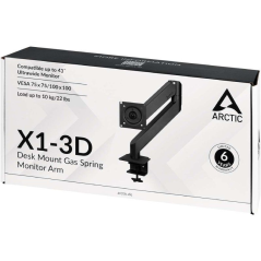 Soporte de Mesa para Monitor Arctic X1-3D/ Giratorio/ Inclinable/ hasta 15kg