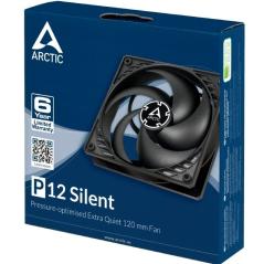 Ventilador Arctic P12 Silent/ 12cm/ Negro