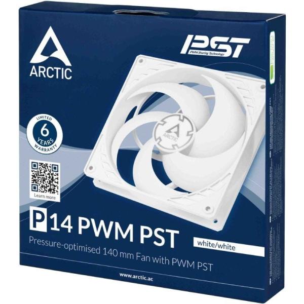 Ventilador Arctic P14 PWM PST/ 14cm/ Blanco