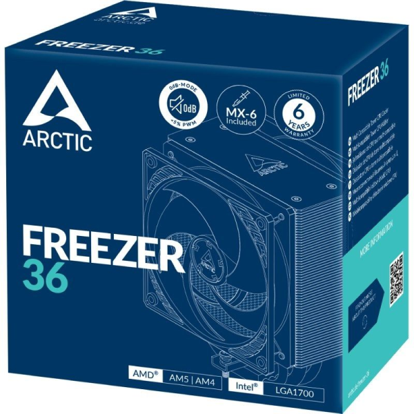 Ventilador con Disipador Arctic Freezer 36/ 12cm