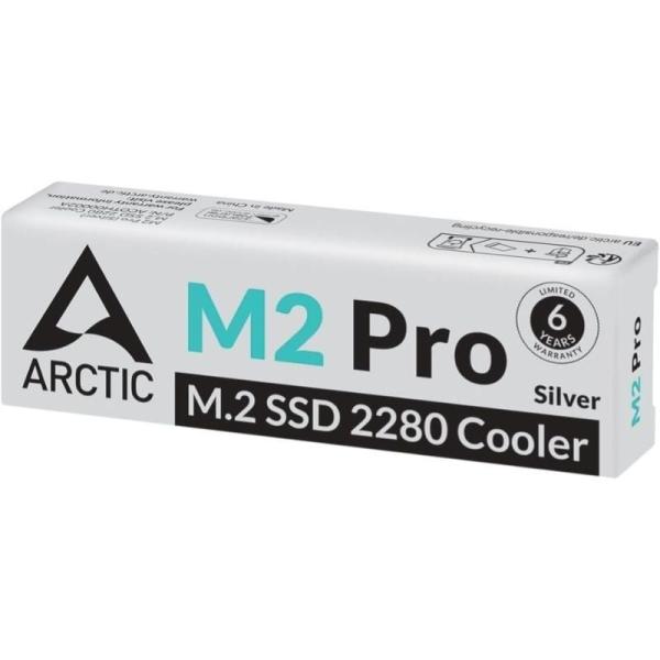Disipador Térmico para SSD M.2 2280 Arctic M2 Pro/ Plata