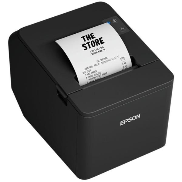 Impresora de Tickets Epson TM-T20IVEN/ Térmica/ Ancho papel 80mm/ USB-RS232-Ethernet/ Negra