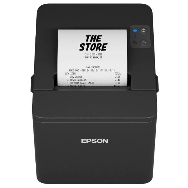 Impresora de Tickets Epson TM-T20IVEN/ Térmica/ Ancho papel 80mm/ USB-RS232-Ethernet/ Negra